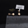 Rose gold stud earrings #67547