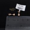 Rose gold stud earrings #67544