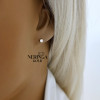 Rose gold stud earrings #67553