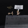 Rose gold stud earrings #67552