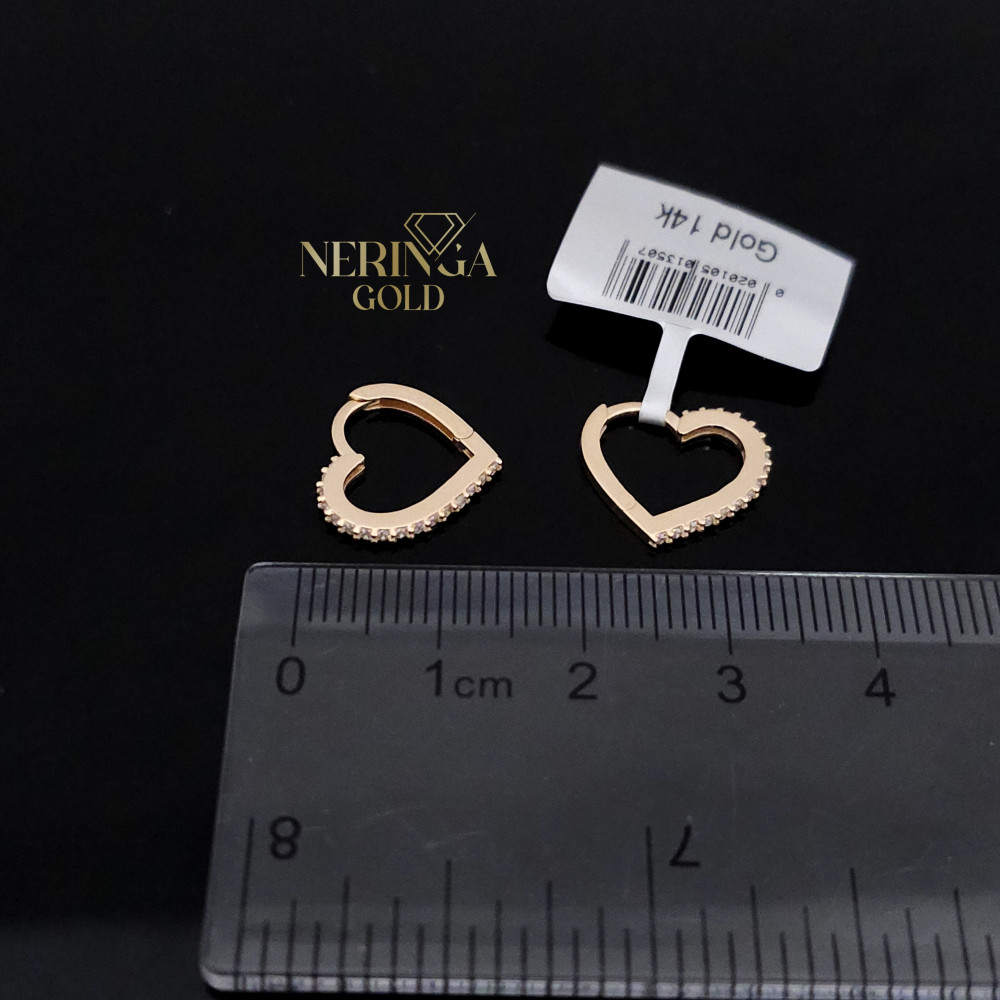 Rose gold earring #67525