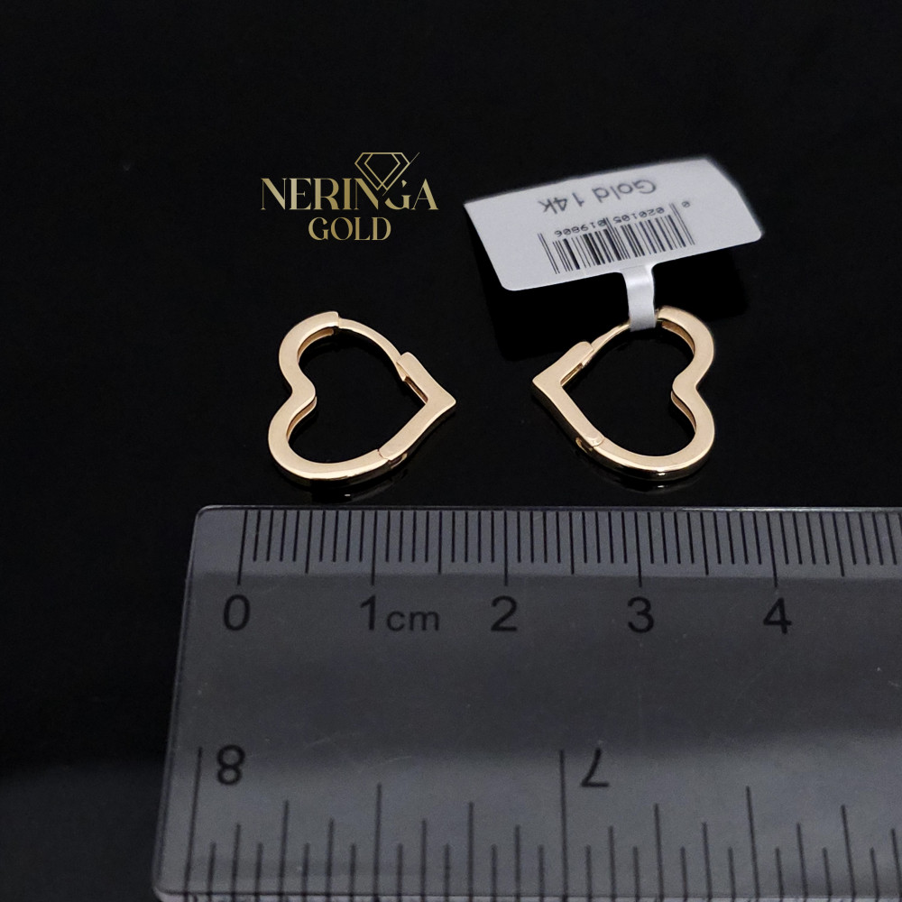 Rose gold earring #67526