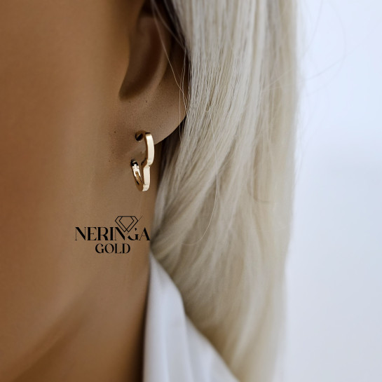 Rose gold earring #67526