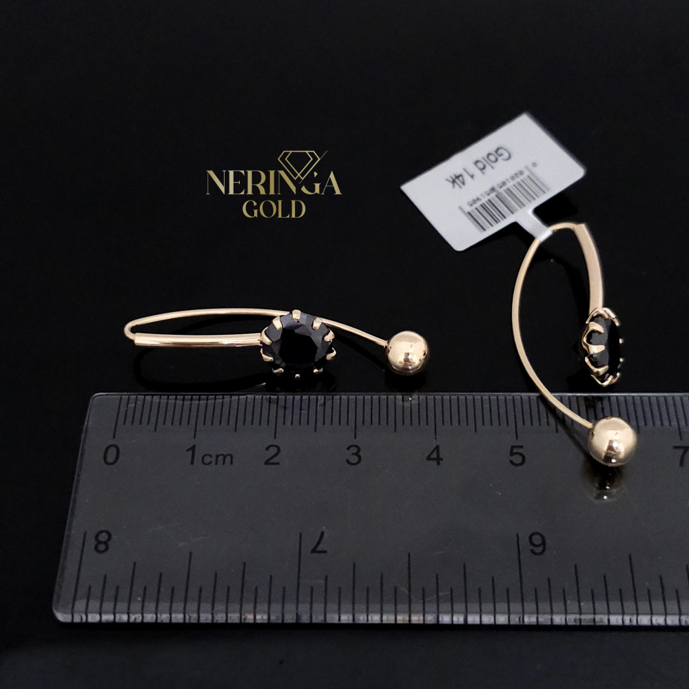 Rose gold earring #67541