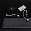 Rose gold earring #67541