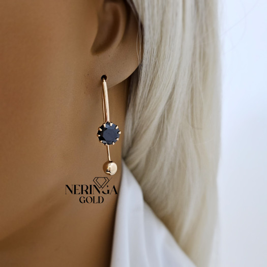Rose gold earring #67541