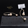 White rose gold earring #67538
