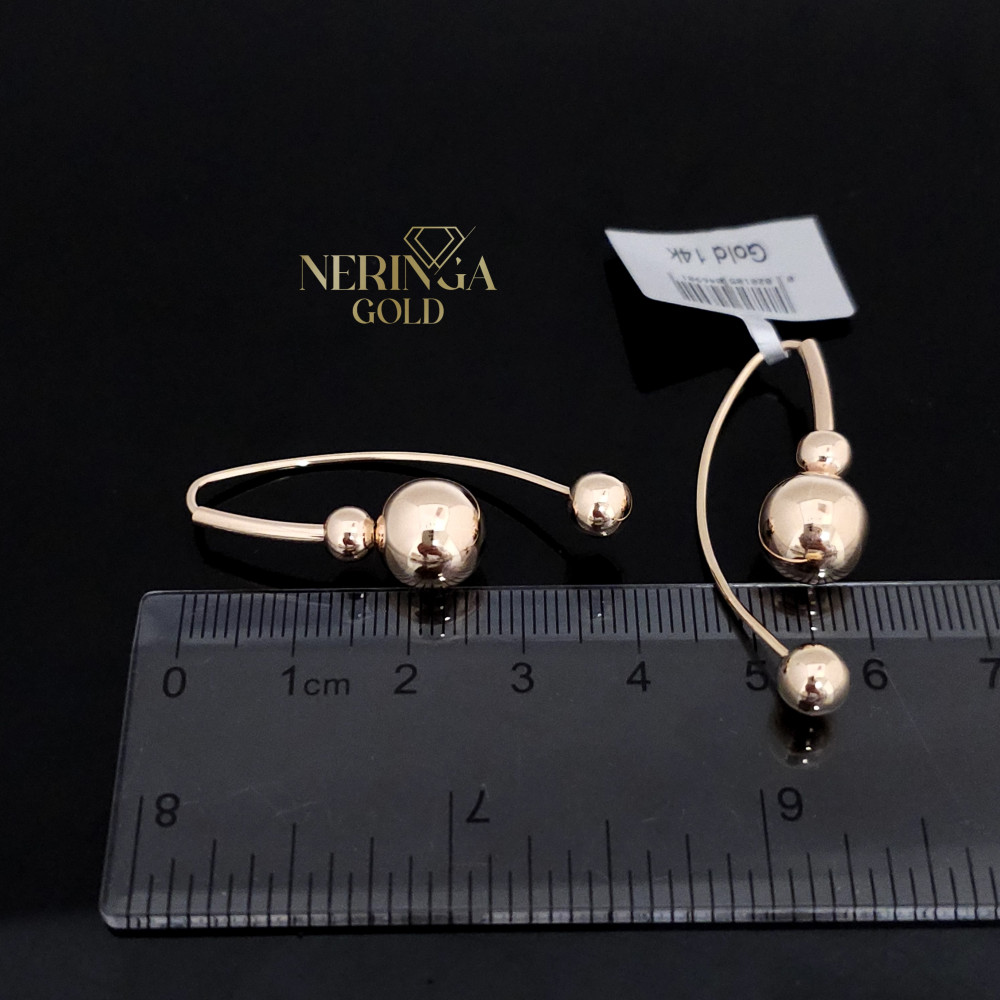 Rose gold earring #67539