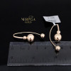 Rose gold earring #67539