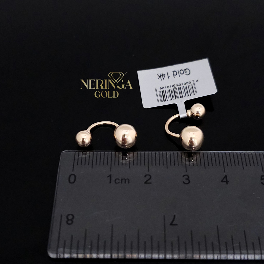 Rose gold earring #67529