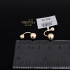 Rose gold earring #67529