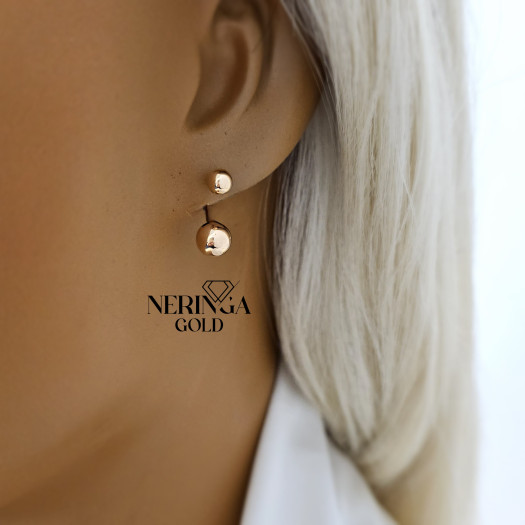 Rose gold earring #67528