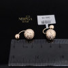 Rose gold earring #67534