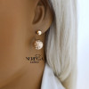 Rose gold earring #67534