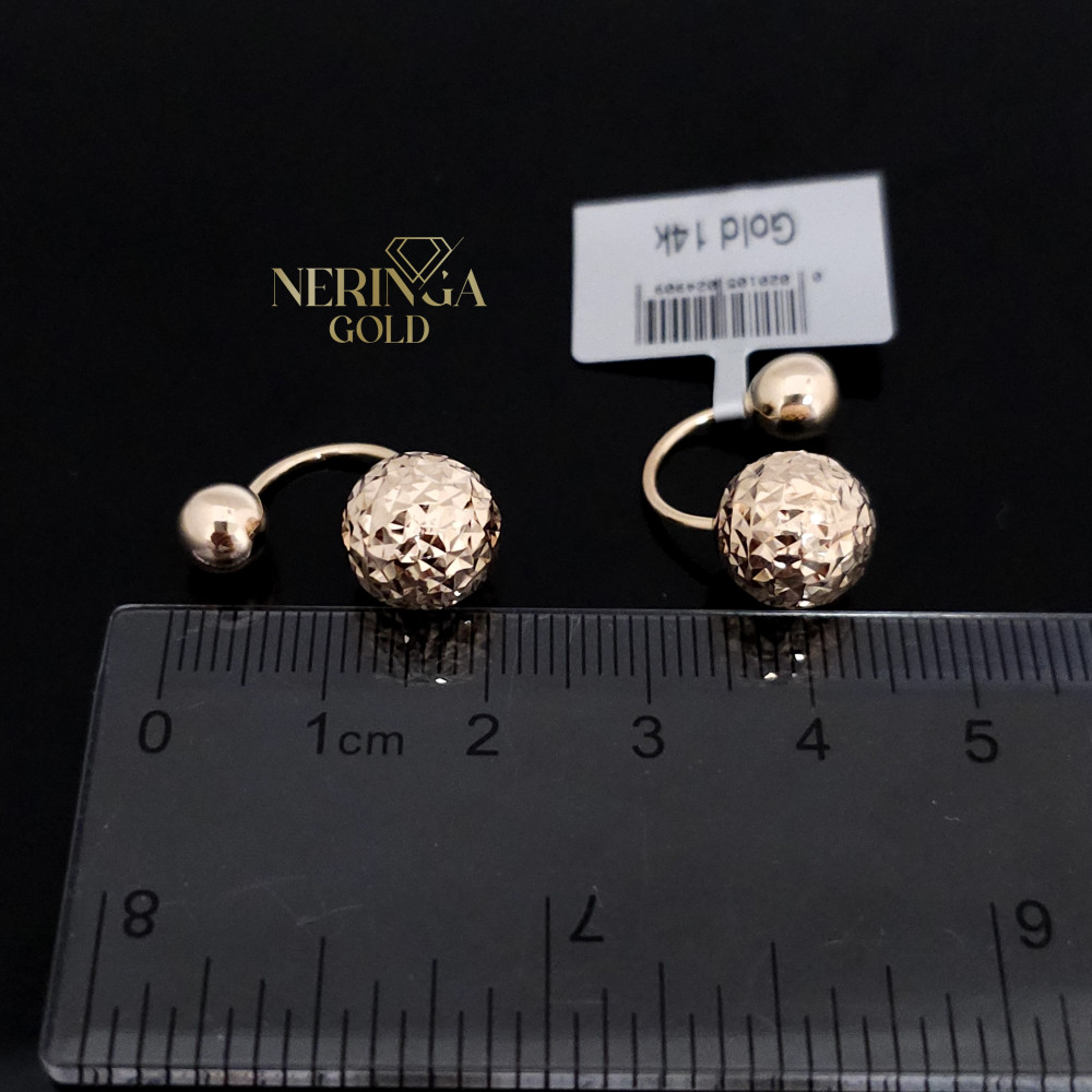 Rose gold earring #67533