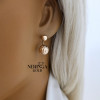 Rose gold earring #67533