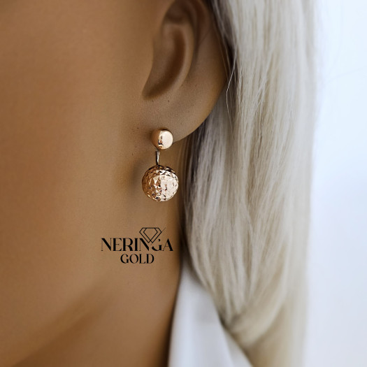 Rose gold earring #67533