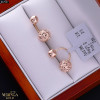 Rose gold earring #67537