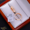 Rose gold hoop earrings #67650