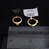 Rose gold hoop earrings #67653