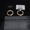Rose gold hoop earrings #67655
