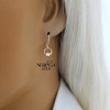 Rose gold children earrings #67630