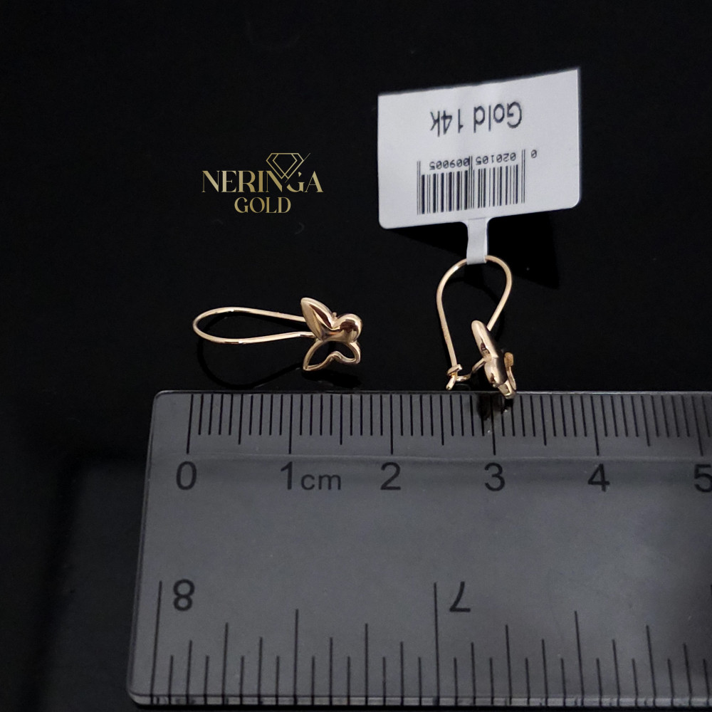 Rose gold children earrings #67632