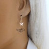 Rose gold children earrings #67626
