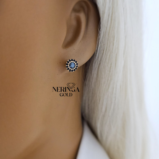 Rose gold stud earrings #67722