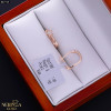 Rose gold english lock earrings #67713