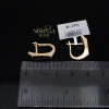 Rose gold english lock earrings #67767