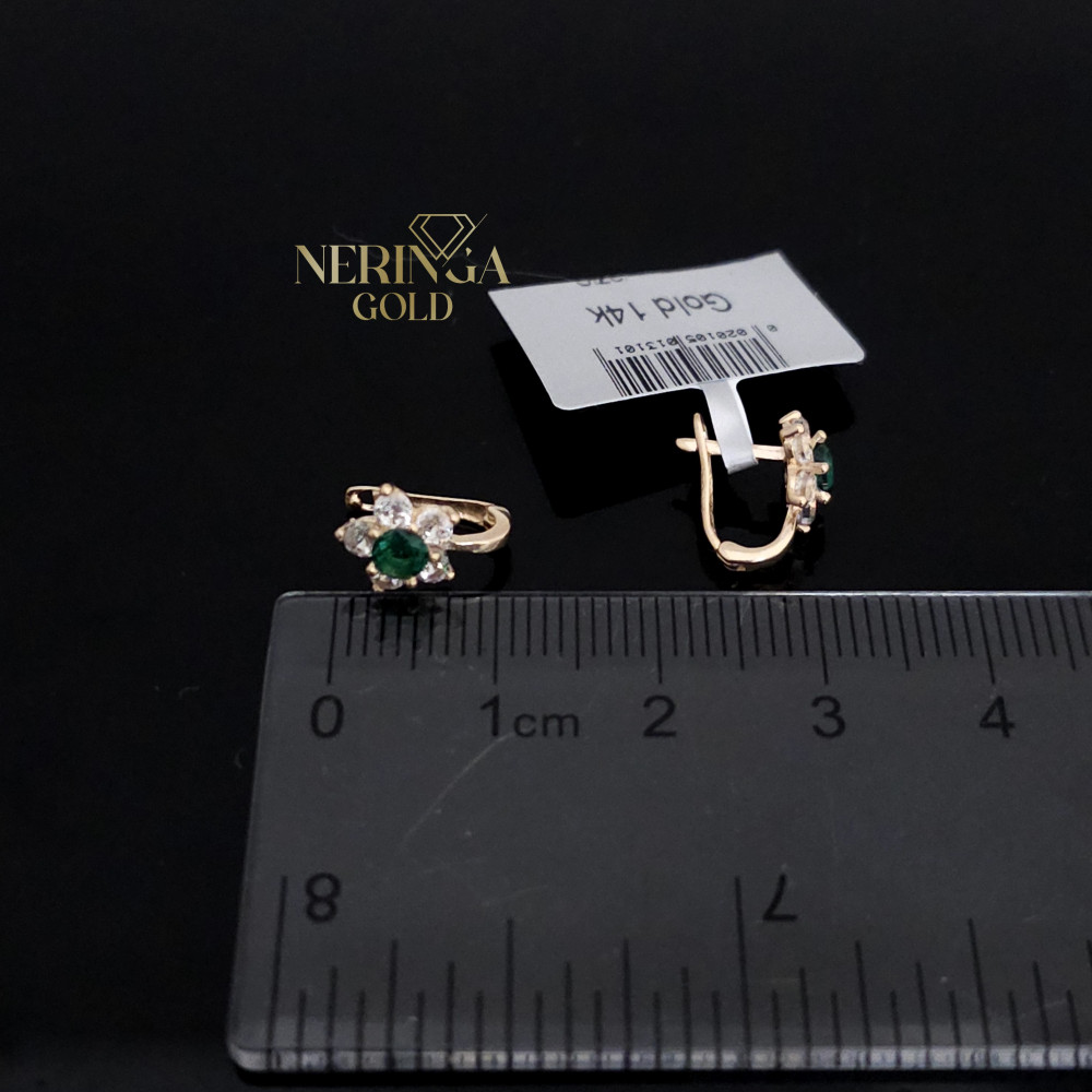 Rose gold children earrings #67840
