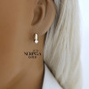 Rose gold children earrings #67844