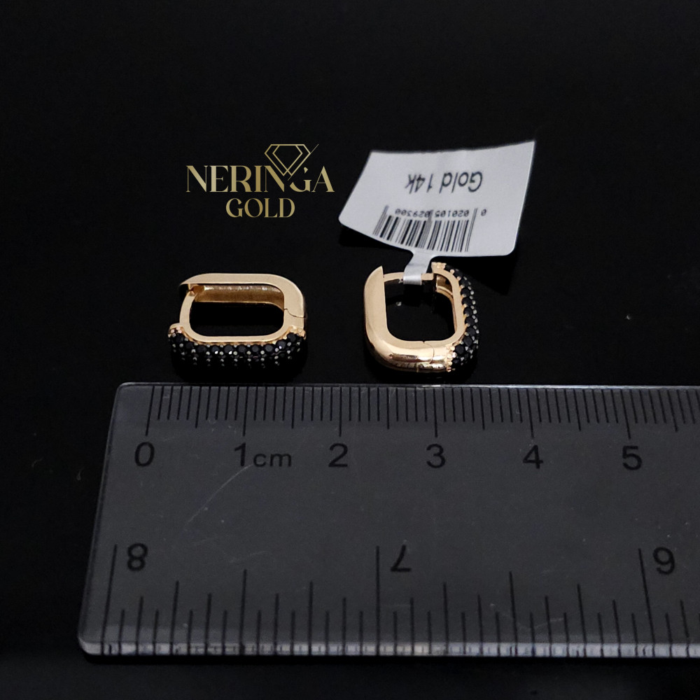 Rose gold earring #67828