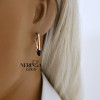 Rose gold earring #67832