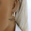 Rose gold earring #67825