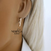 Rose gold earring #67831