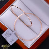 Rose gold hoop earrings #67920