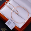 Rose gold hoop earrings #67921