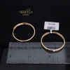 Rose gold hoop earrings #67928