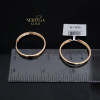 Rose gold hoop earrings #67925