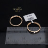 Rose gold hoop earrings #67924