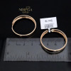 Rose gold hoop earrings #67933