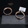 Rose gold hoop earrings #67932