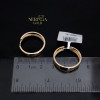 Rose gold hoop earrings #67931