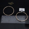 Rose gold hoop earrings #67920