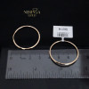 Rose gold hoop earrings #67919