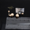 Rose gold earring #68044