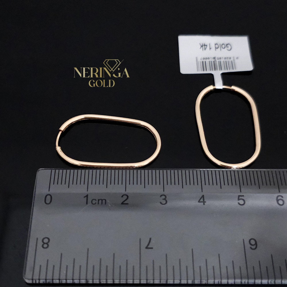Rose gold earring #68041