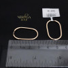 Rose gold earring #68041